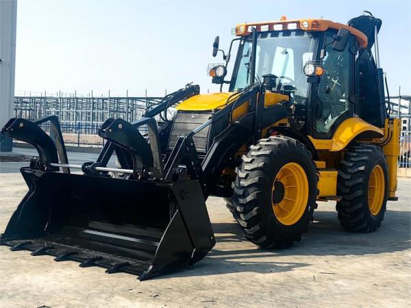 388 Mitsubishi Engine Four Wheel Steering Bucket Wheel Loader / Construction Equipment Wheel Loader