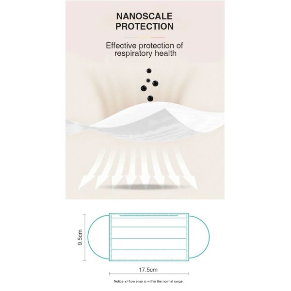 Lightweight Non Woven Disposable Mask Earloop Surgical Mask With Earloop