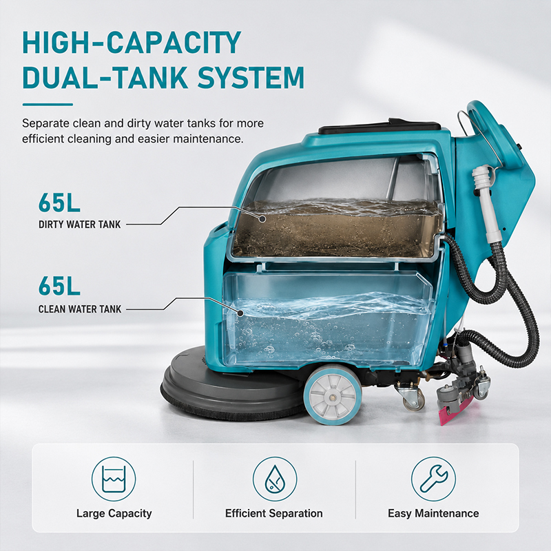 Best Sell Battery-powered Floor Cleaning Machine Tiles Cleaning Machine Concrete Scrubber Floor Scrubber Drier for Warehouse