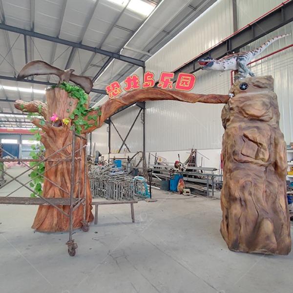 Puerta de Dinosaurio Animatrónica Personalizada para Parques Temáticos
