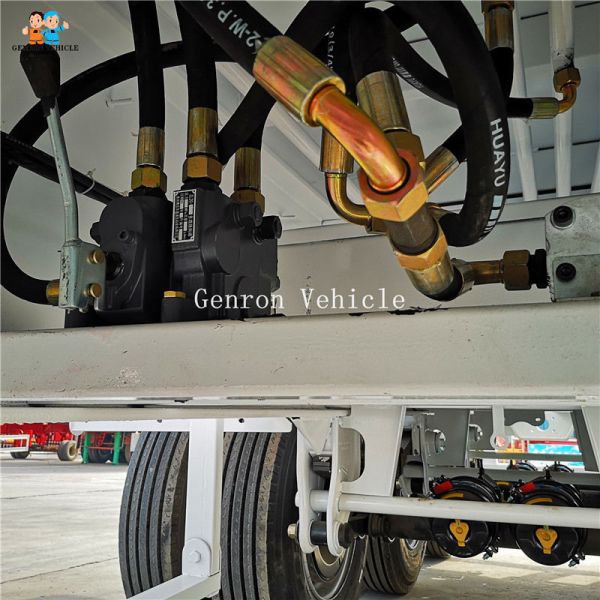 подвес бортового Tipper 50T Semi трейлера 3 цапфы трейлера Semi механический