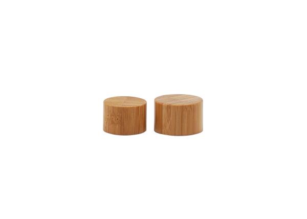 Tampão de parafuso de madeira da tampa de bambu natural para a garrafa de empacotamento cosmética