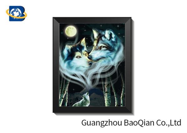 HD 3D Lenticular Pictures With CMYK Printing / Lenticular Photo Printing