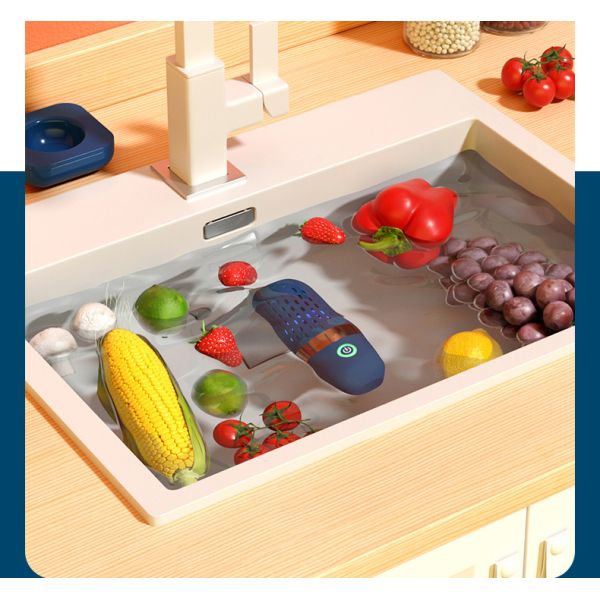 Restaurant Vegetable Cleaner Capsule Shape USB Food Cleaner for Small Fruit and Vegetables