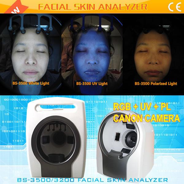 skin analyzer facial skin scope analyzer multi-spectral analysis of epidermis and dermis