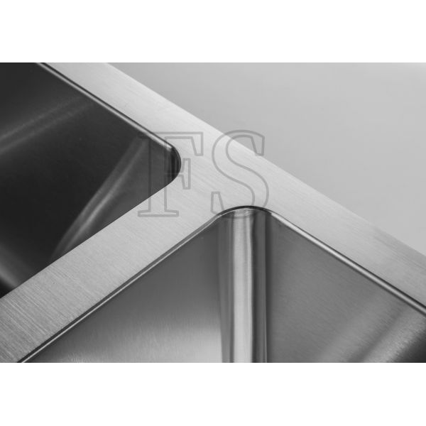 Hot Selling Stainless Steel 50/50 Double Bowl Kitchen Sinks manufacturer United States Standard Counter Sink Basin Lavabo De Cuisine