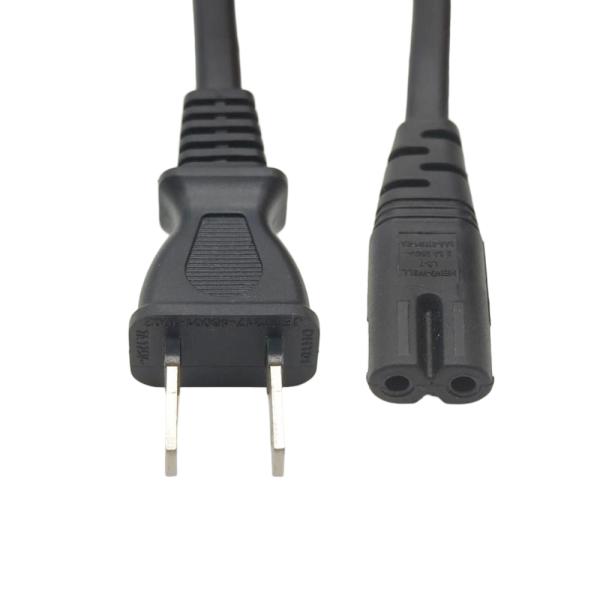 IEC Cord Japan 2 Pin Power Cord PSE Certification Power Supply Cord IEC C7 110v for Computer Power Cable