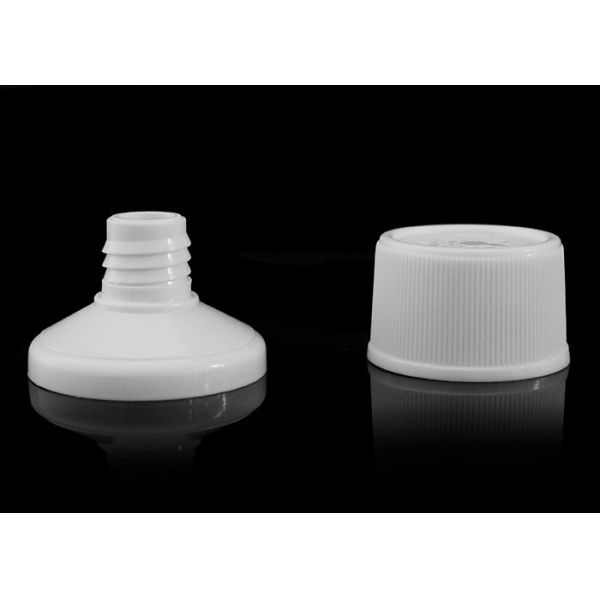 Food Grade Plastic Tube Head Closure 35mm Round Bottom For Mustard Sauce Tube