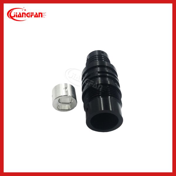 Stainless Steel Fiber Optic Fan Out Kit 2 / 4 / 6 / 8 / 12core Bundle Splitter POM Black