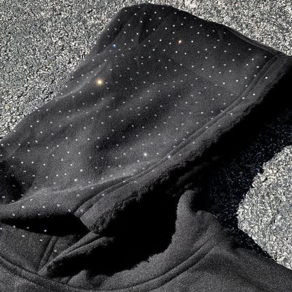 Silk Screen Printing French Terry Fleece Hoodie Streetwear Mens Hoodies Autumn Season