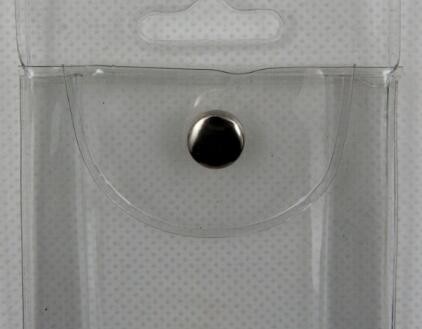 Clear Waterproof PVC plastic Cosmetic Brush Packaging Bags with Hanger and Button