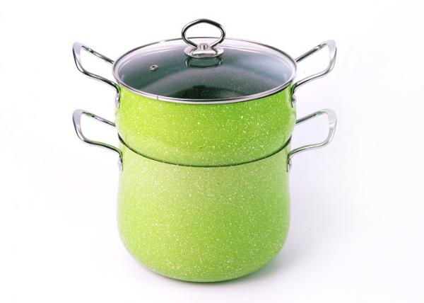 Multi Colored FDA 1.5mm 12L Couscous Steamer Pots