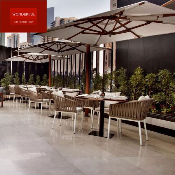 Good Sale Rattan Dining Chairs for Modern Nordic Apartment in Waterproof Material