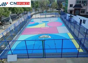 SPU Synthetic Basketball Court Flooring IAAF No Bubbles
