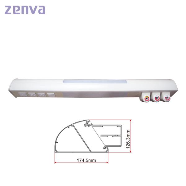 1.5m 1.2m Wall Mounted Hospital Bed Head Panel Aluminum Alloy For ICU Wards