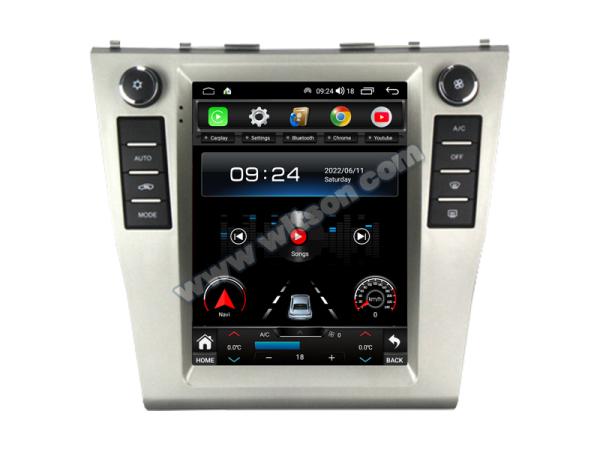 9.7'' Tesla Vertical Screen For Toyota Camry XV40 Aurion 2007-2011 Android Car Multimedia Player