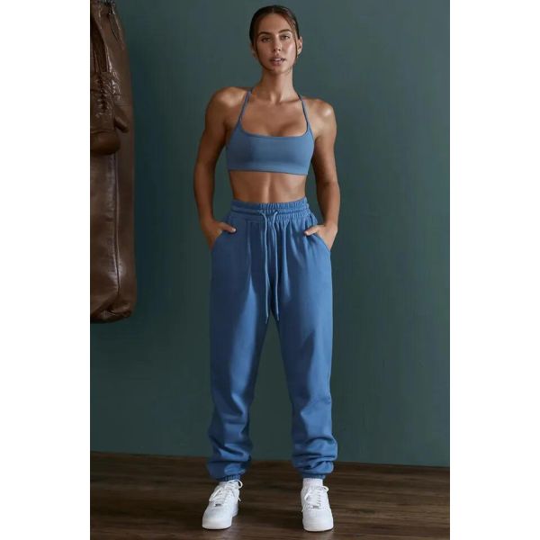                  Fall Winter Womens Jogger Gym Clothes Yoga Apparel 2 Piece Matching Womens Tracksuits Fitness Workout Sets             