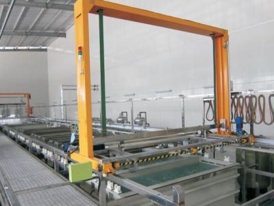 Electronics Industry Automated Anodizing Line Aluminum Cases Surface Treatment Equipment