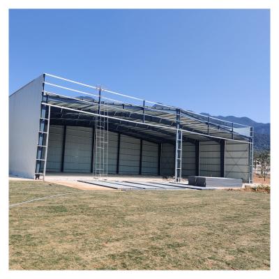 High Strength And Low Weight Steel Material Steel Truss Garage Hangar Building