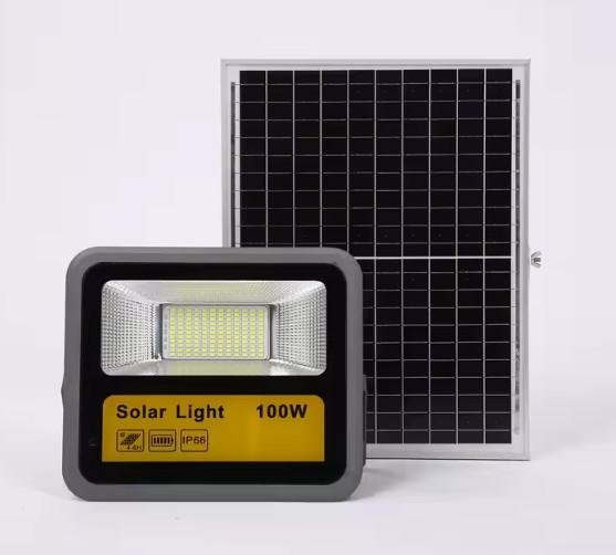 60W 100W 200W Solar Led Flood Lights IP67 6000K High Bright 196 LEDS Garden Solar Lights