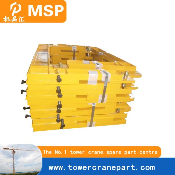 Crane Steel Structure With Tower Crane Manganese Steel Fish Plate Primer Finished Paint