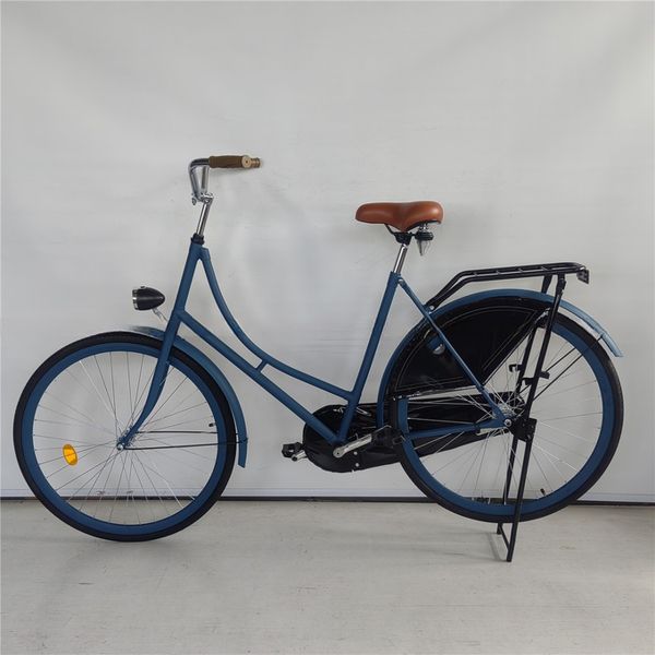 Single Speed 28 Inch Vintage Classic Black Lady Oma Holland City Cruiser Dutch Bike Bicycle for Women