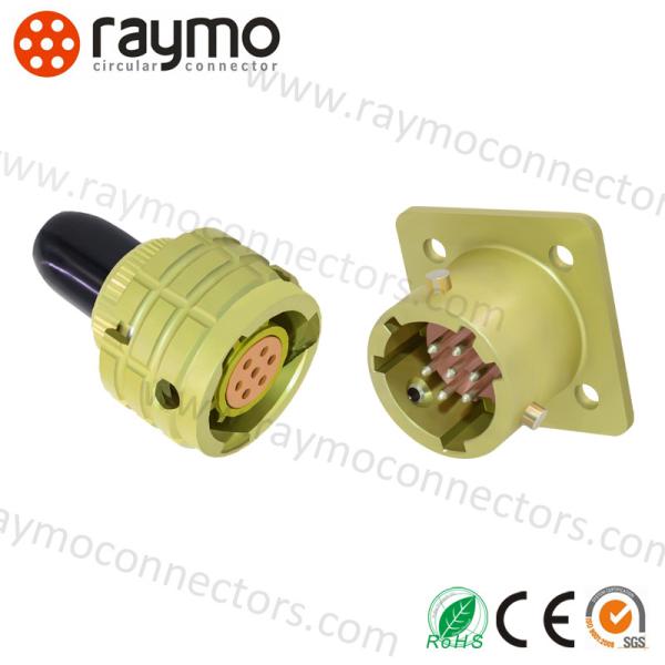 500 Mating Cycles Bayonet Circular Connectors for Secure Military Applications Brass Shell and High Reliability