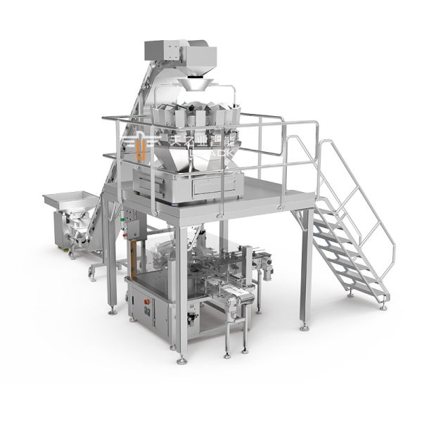 High Speed Automatic Jerky Weighing and Plastic Can Filling Machine for Beef Pork Chicken Dried Meat Snacks