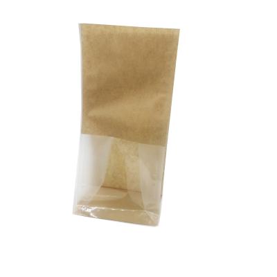 Ecofriendly Ink Kraft Paper Bread Bags  Gravure Printing Kraft Baguette Bags