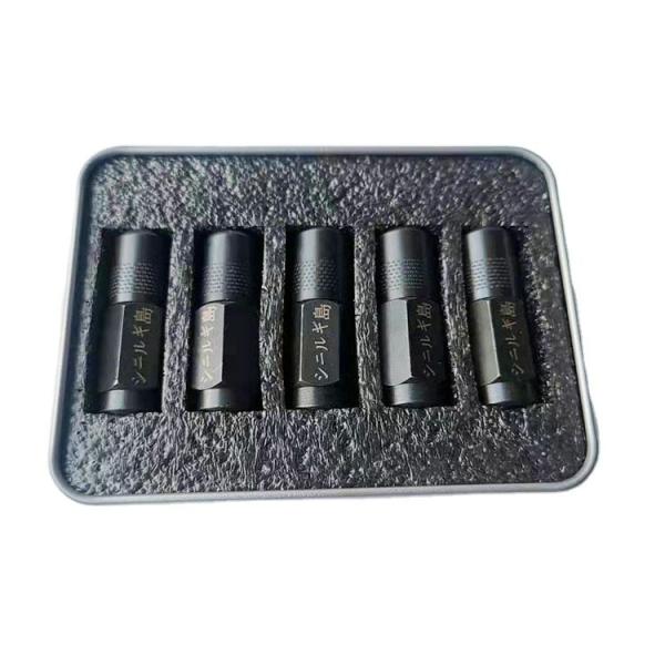 OEM Service Aluminum Alloy Double Hexagon Mouth Grease Nozzle Flat Mouth Tip Butter Gun Head Hose Hard Pipe Accessories