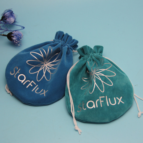 Напечатанная мычкой сумка Дравстринг бархата обтекателя втулки непоседы логотипа