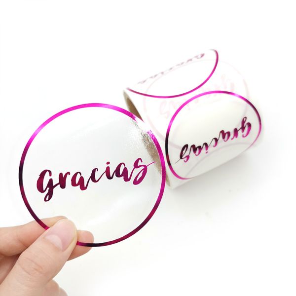 бумага стикеров винила 45mm круглая прозрачная штейновая ясная для красоты