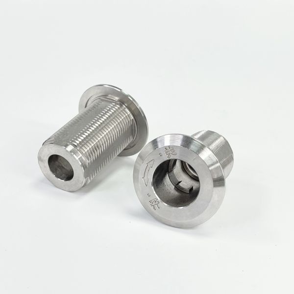 Partes mecanizadas CNC de precisión de acero inoxidable / tornillos de hierro / válvulas de drenaje