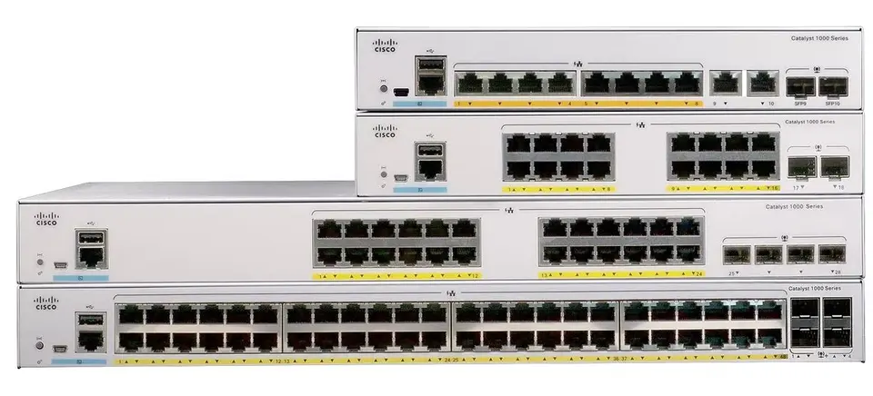 GE C1000-48P-4X-L Network Switch 48 Port POE Ethernet Switch with VLAN and SNMP Functions