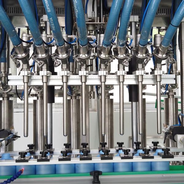 Automatic Costumized Piston Pump Bottle Shower Gel Filling Capping Machine with PLC CONTROL