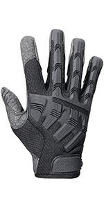 Protective Gear Full Finger Gloves, Motorcycle Tactical Gloves Upgraded Touch Screen Damping Palm Pads Rubber Guard