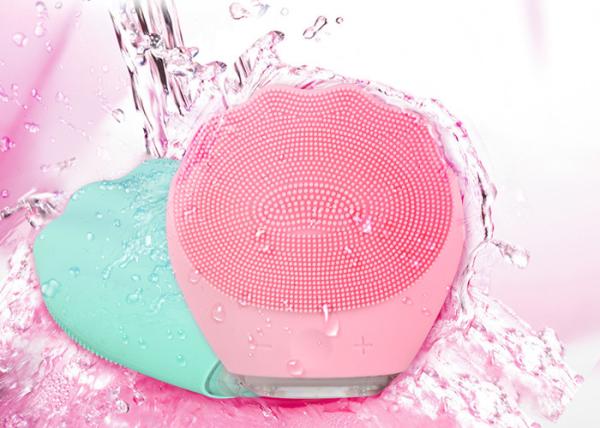 290mA 5 Gears Food Grade Supersonic Silicone Facial Cleansing Brush