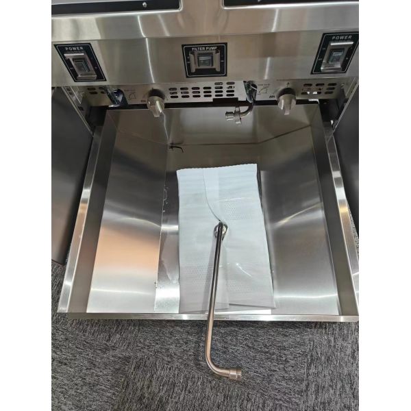220В цифровой компьютерная панель Два горшка Четыре корзины Открыть Deep Fryer с фильтрацией