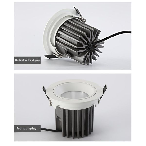 55mm Deep Socket 12W LED Spotlight Impact Resistant Aluminum