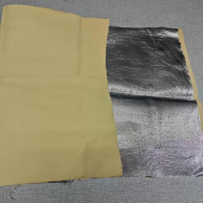 Шевронное сплетя 100% Para Aramid покрыло ткань алюминием