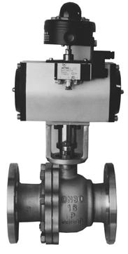Pneumatic Fluoro Plastic Lined O Type Shut Off Ball Valve