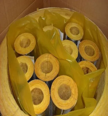 Fiberglass Wool Thermal Insulation Pipe Construction Material