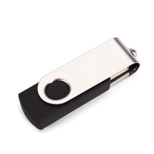 Custom Logo Swivel Metal Pen Drive 8Gb USB key for Corporate Gift