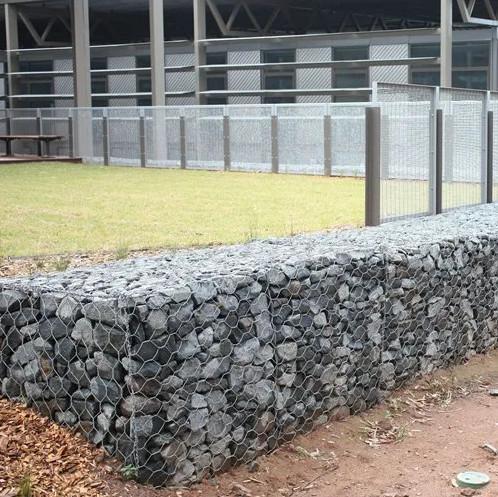High Quality China Manufacture Easy To Install Iron Hexagonal Gabion Box Wire Mesh Gabion Wall Boxes