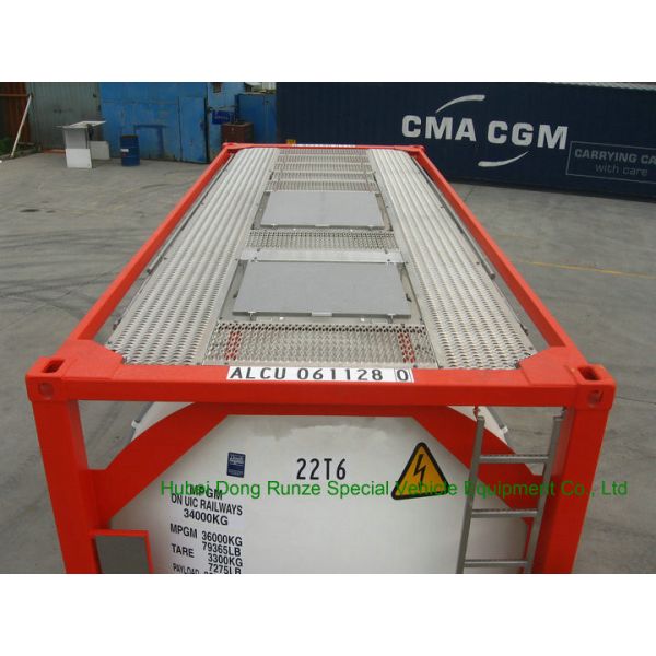 316 Stainless Steel 20 FT ISO Bulk Liquid Tank Container For Hazardous Liquids