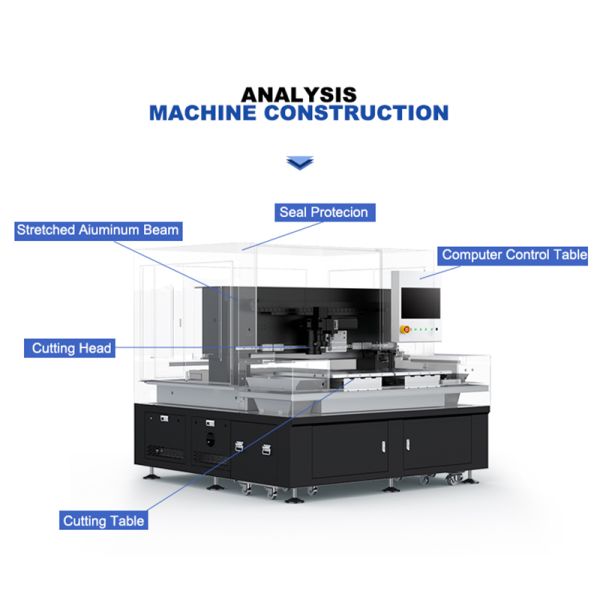 0-500 мм/с Все в одном лазерной режущей машины Стекло водяное охлаждение
