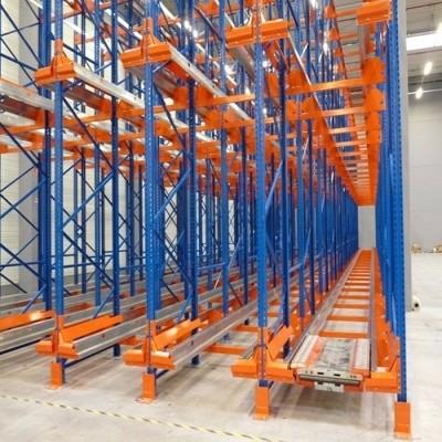 Heavy Duty High Density Pallet Racking System Steel Q235 Material ISO9001