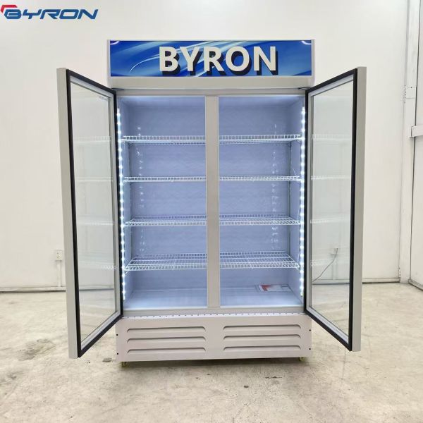Direct Cooling Single Door Display Fridge Commercial Beverage Fridge