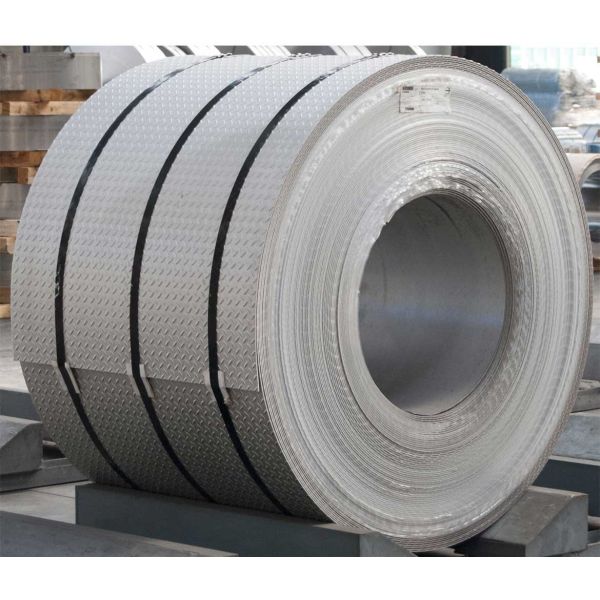 Checkered Stainless Steel Coil Non-Slip