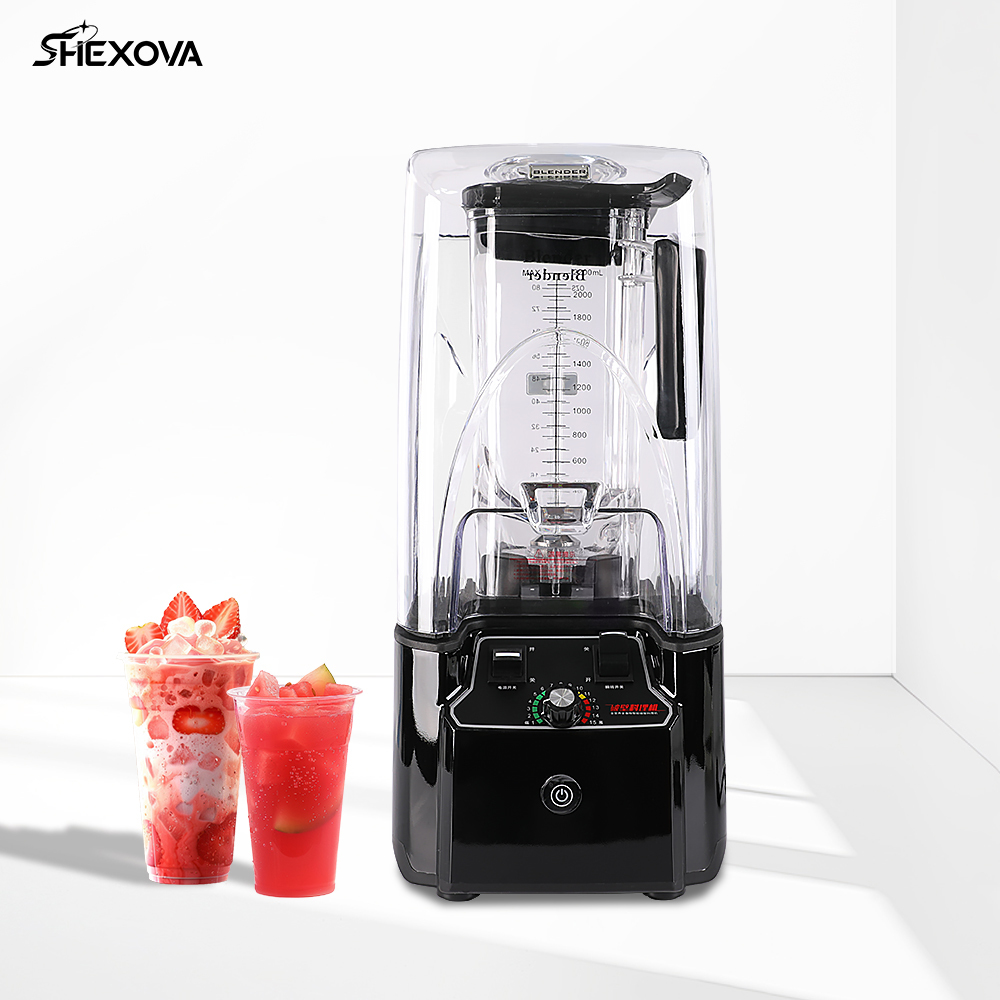Electric Sound Proof Smoothine Blender  2200W Kitchen For Milk Tea Shop